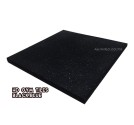 RUBBER FITNESS FLOORING HD GYM TILES (แผ่นยางกันกระแทกฟิตเนส รุ่น HD GYM) BLACK DOT BLUE SIZE 50x50x2.5CM WEIGHT 5KG 1Y.